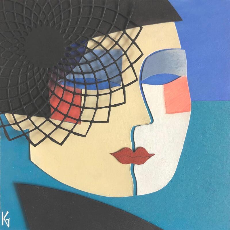 Painting Monaco by Gustavsen Karl | Painting Figurative Portrait Mode Acrylic Gluing