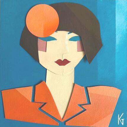 Painting French Riviera by Gustavsen Karl | Painting Figurative Acrylic, Gluing Mode, Portrait