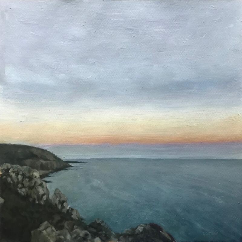 Gemälde paysage marin 3 von Sellier Octavia | Gemälde