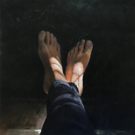 Peinture pieds par Sellier Octavia | Tableau Réalisme Huile