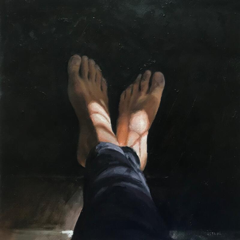 Painting pieds by Sellier Octavia | Painting Realism Oil
