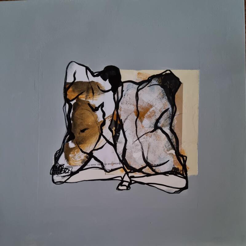 Gemälde Nouvelle vie  2 von Chaperon Martine | Gemälde Figurativ Akt Acryl