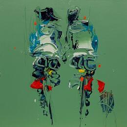 Painting Plaisir de Toi by Raffin Christian | Painting Figurative Oil Life style