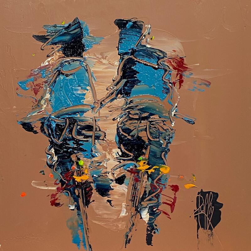 Painting Instant partagé by Raffin Christian | Painting Figurative Life style Oil