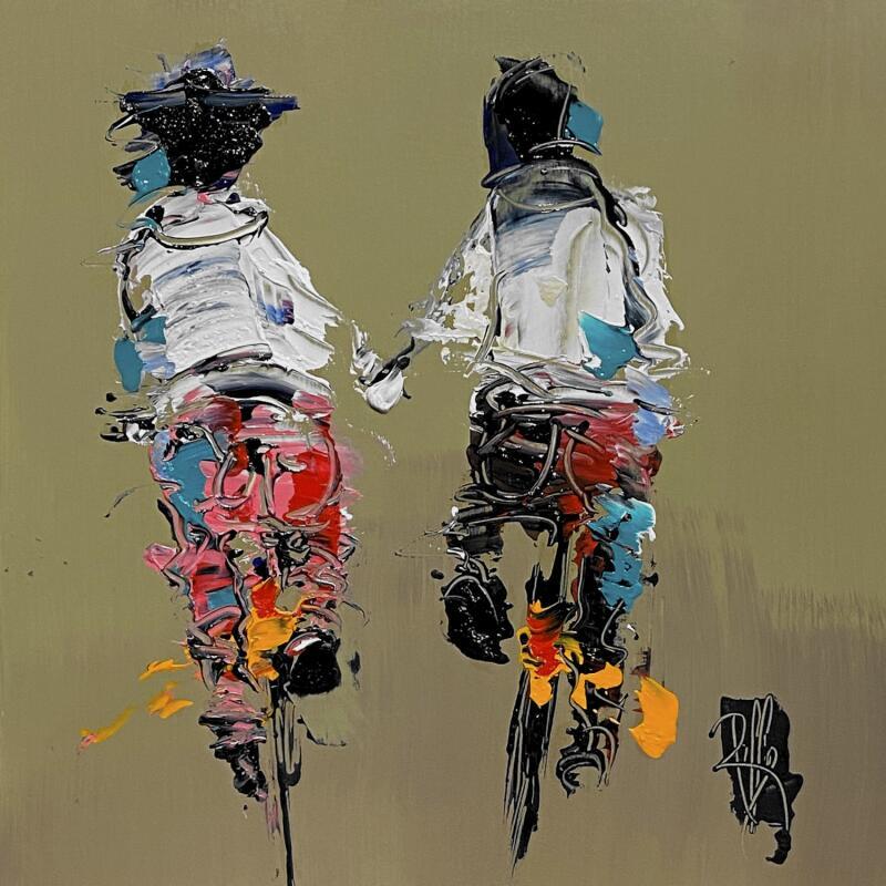 Painting Toi & Moi by Raffin Christian | Painting Figurative Life style Oil