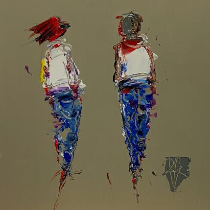 Gemälde Echange von Raffin Christian | Gemälde Figurativ Öl Alltagsszenen