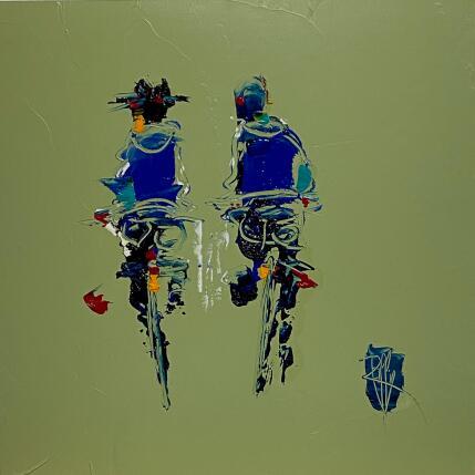 Peinture Passage à deux par Raffin Christian | Tableau Figuratif Huile Scènes de vie