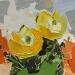 Painting Prickly Pear Flowers by Lunetskaya Elena | Painting Figurative Landscapes Nature Minimalist Oil