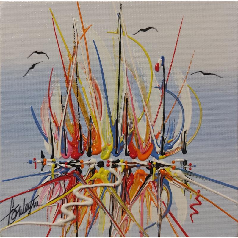 Painting L'éveil by Fonteyne David | Painting Figurative Marine Acrylic