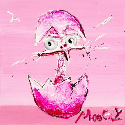 Peinture Eveillus par Moogly | Tableau Art Singulier Acrylique, Pigments, Résine Animaux