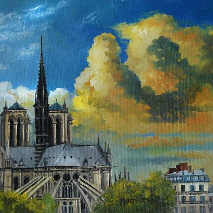 Peinture NUESTRA DAMA par Rodriguez Rio Martin | Tableau Réalisme Huile Urbain