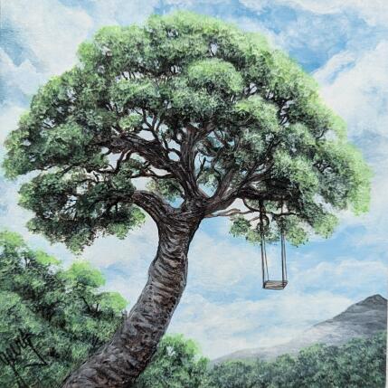 Peinture Berceau du vent par Geiry | Tableau Matiérisme