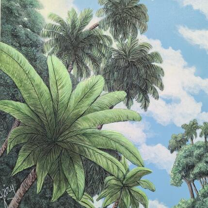 Peinture Clarté tropicale par Geiry | Tableau Matiérisme