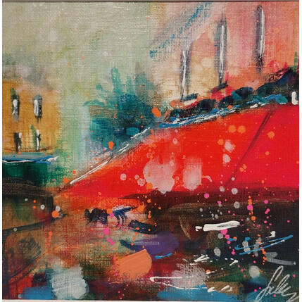 Pintura Mon quartier por Solveiga | Pintura  Acrílico