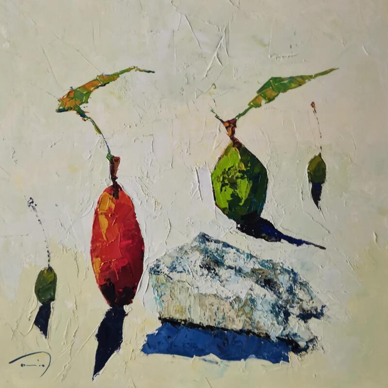 Gemälde Fruita verda von Tomàs | Gemälde Impressionismus Stillleben Öl