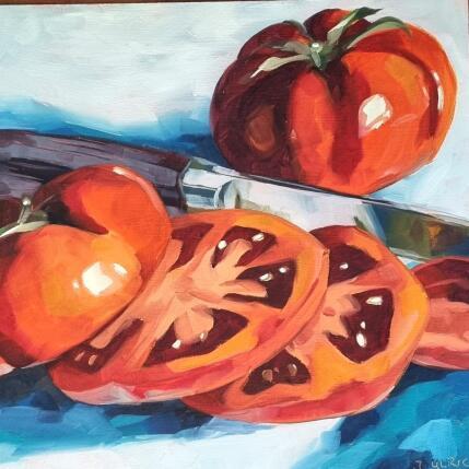 Peinture The Cutting Hour par Ulrich Julia | Tableau Figuratif Huile