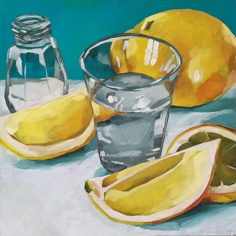 Painting Salt, Tequila, Sun by Ulrich Julia | Painting Figurative Oil