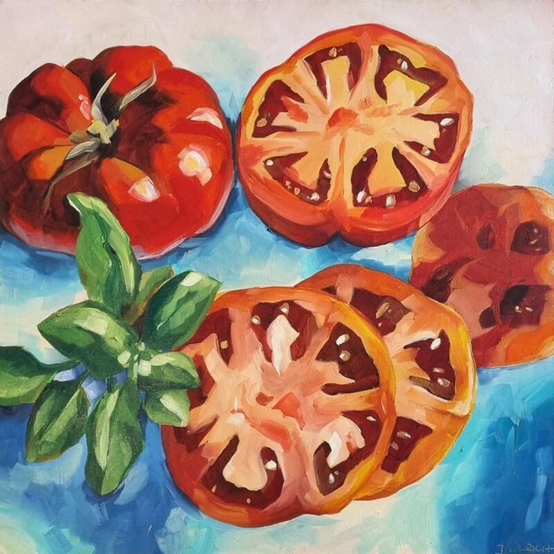 Peinture Tomato Tango par Ulrich Julia | Tableau Figuratif Huile