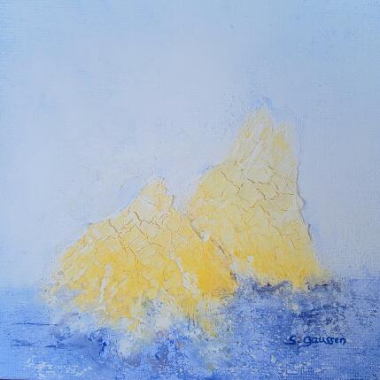 Painting Alone in the world by Gaussen Sylvie | Painting Abstract Marble powder, Oil Landscapes, Marine, Nature