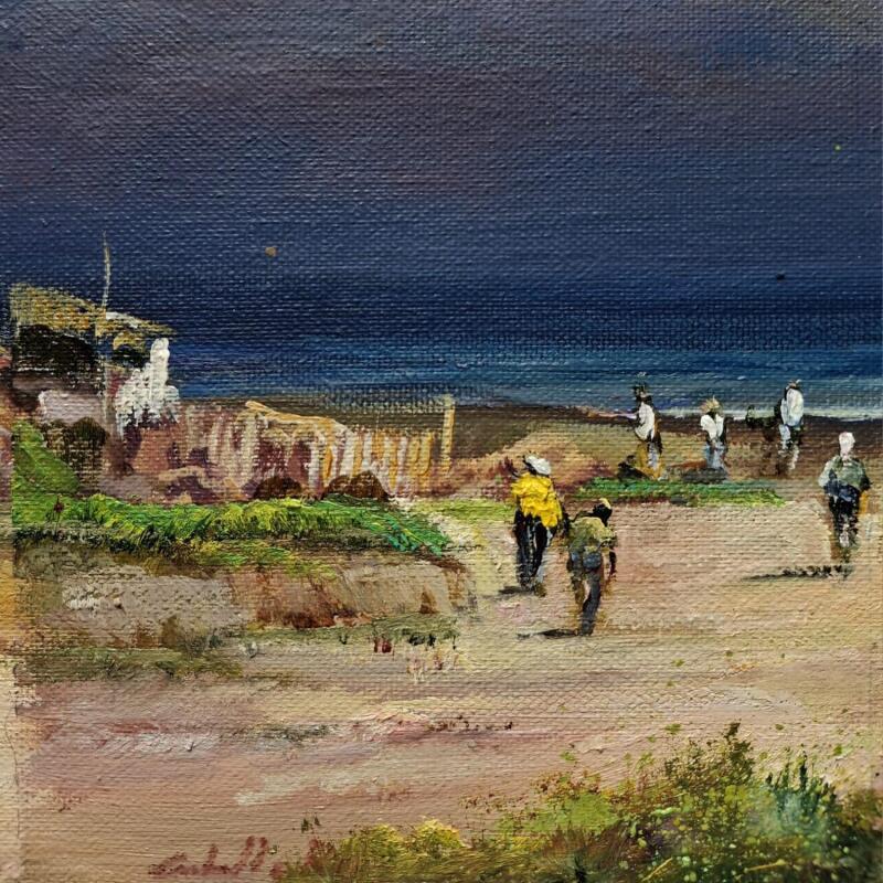 Pintura Recogiiendo por Cabello Ruiz Jose | Pintura Figurativo Paisajes Aceite