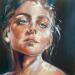 Painting Ogni mio pensiero by Abbondanzia Monica | Painting Figurative Portrait Acrylic