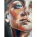 Painting Ogni mio pensiero by Abbondanzia Monica | Painting Figurative Portrait Acrylic