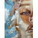 Painting A trovare un vento forte  by Abbondanzia Monica | Painting Figurative Portrait Oil Acrylic