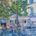 Painting Fontaine des fontêtes à Aix en Provence  by Degabriel Véronique | Painting Figurative Landscapes Urban Life style Oil