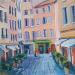 Painting On se promène dans les petites rues d'Aix en Provence  by Degabriel Véronique | Painting Figurative Landscapes Urban Life style Oil
