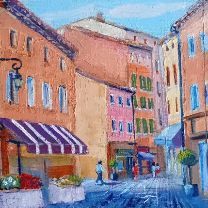 Peinture Dans les rues d'Aix en Provence  par Degabriel Véronique | Tableau Figuratif Huile Paysages, Scènes de vie, Urbain
