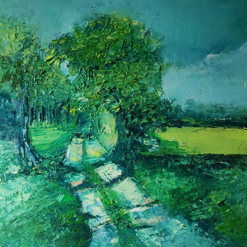 Painting à côté de Surgy by Levesque Emmanuelle | Painting Oil