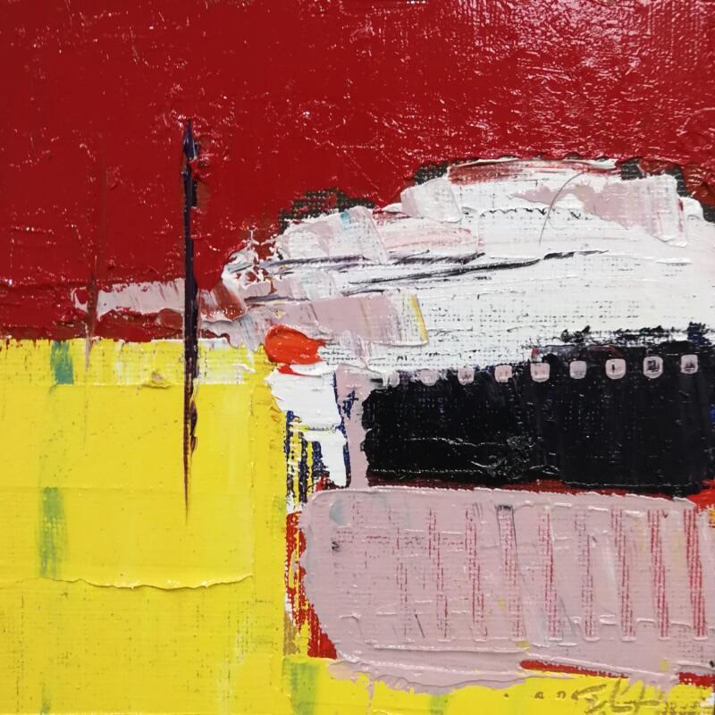 Painting PERSPECTIVE DES PLANS by L'huillier Françis | Painting Abstract Landscapes Oil