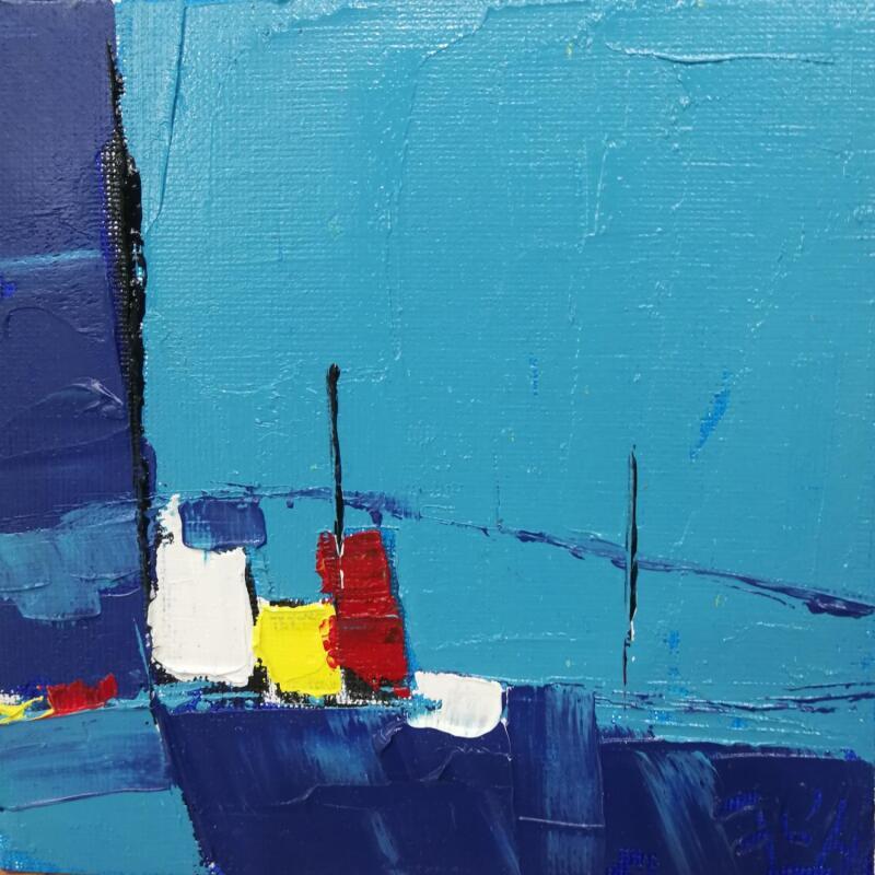 Painting UNE JOIE SIMPLE by L'huillier Françis | Painting Abstract Landscapes Oil