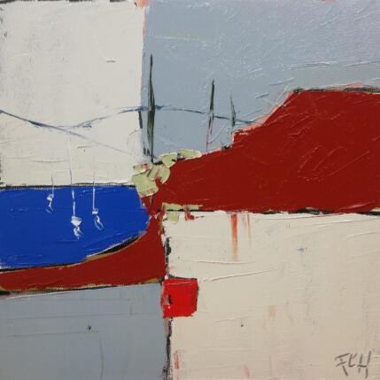 Painting DE MANIERE INTUITIVE by L'huillier Françis | Painting Abstract Oil Landscapes