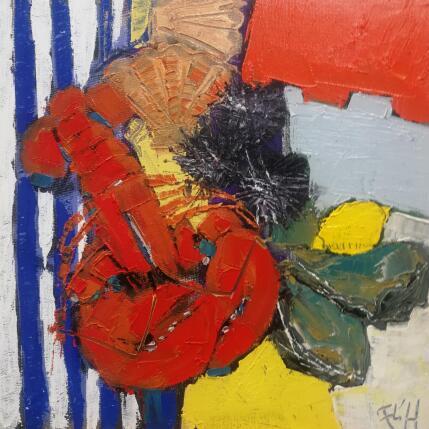 Painting FRUITS DE MER by L'huillier Françis | Painting Abstract Oil Still-life