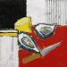 Painting HUITRES ET CITRON 1 by L'huillier Françis | Painting Abstract Still-life Oil