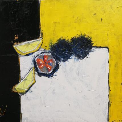 Painting OURSINADES 1 by L'huillier Françis | Painting Abstract Oil Still-life