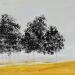 Peinture Ce que les arbres nous disent par Escolier Odile | Tableau Figuratif Paysages Nature Minimaliste Acrylique