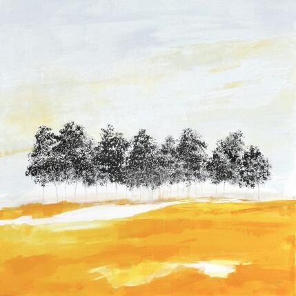 Peinture Ce que les arbres nous disent par Escolier Odile | Tableau Figuratif Acrylique Minimaliste, Nature, Paysages