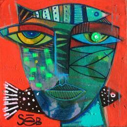 Painting Rojo by Seb | Painting