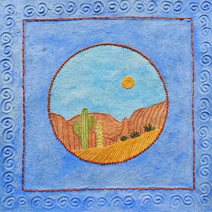 Painting The still Earth by Vazquez Laila | Painting Figurative Paper, Textile, Watercolor Landscapes, Nature