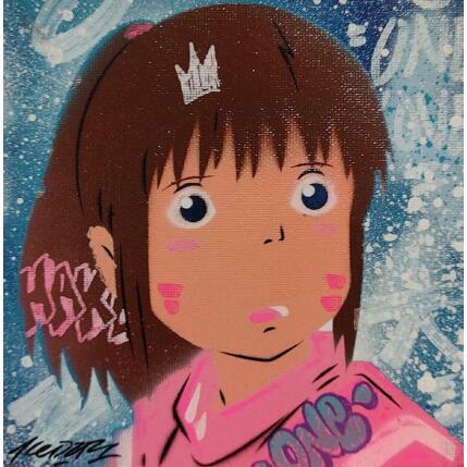 Painting Chihiro by Lemoine Mael | Painting Pop-art Acrylic, Graffiti Pop icons
