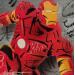 Gemälde Iron Man von Lemoine Mael | Gemälde Pop-Art Pop-Ikonen Graffiti Acryl