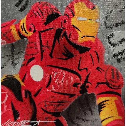 Painting Iron Man by Lemoine Mael | Painting Pop-art Acrylic, Graffiti Pop icons