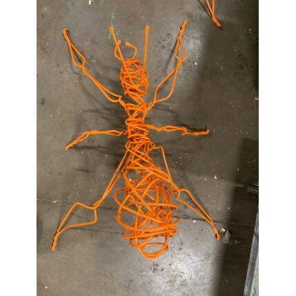 Sculpture Fourmi M Orange par Eres Nicolas | Sculpture Figuratif Métal Animaux