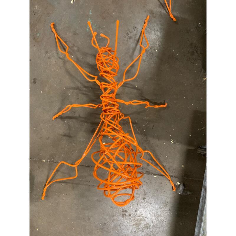 Sculpture Fourmi M Orange by Eres Nicolas | Sculpture Figurative Animals