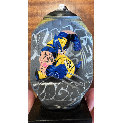 Sculpture Logan by Lemoine Mael | Sculpture Pop-art Acrylic, Graffiti Pop icons