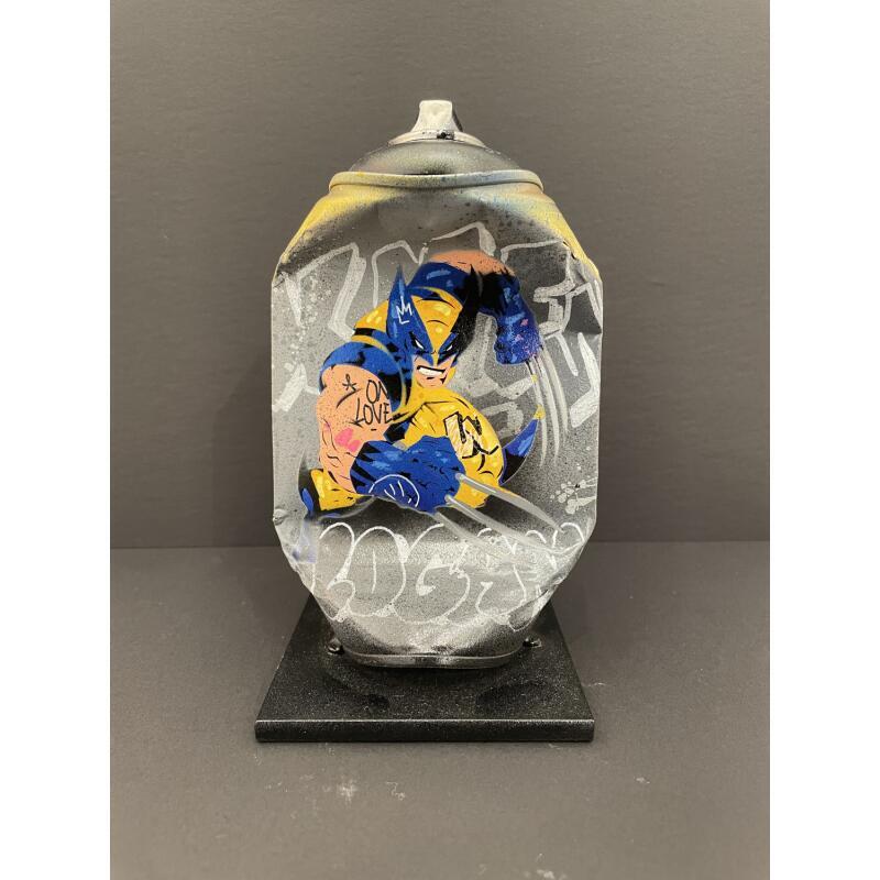 Escultura Logan por Lemoine Mael | Escultura Pop art Iconos pop Graffiti Acrílico