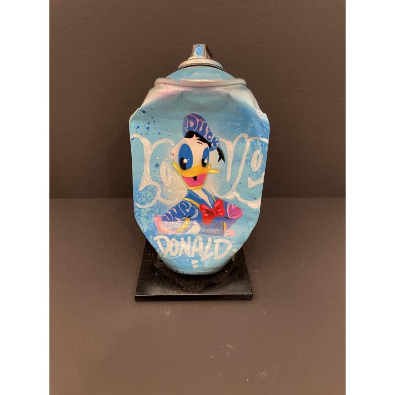 Sculpture Donald by Lemoine Mael | Sculpture Pop-art Pop icons Graffiti Acrylic
