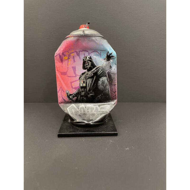 Sculpture Dark Vader by Lemoine Mael | Sculpture Pop-art Pop icons Graffiti Acrylic